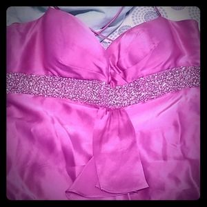 Fushia short party dress